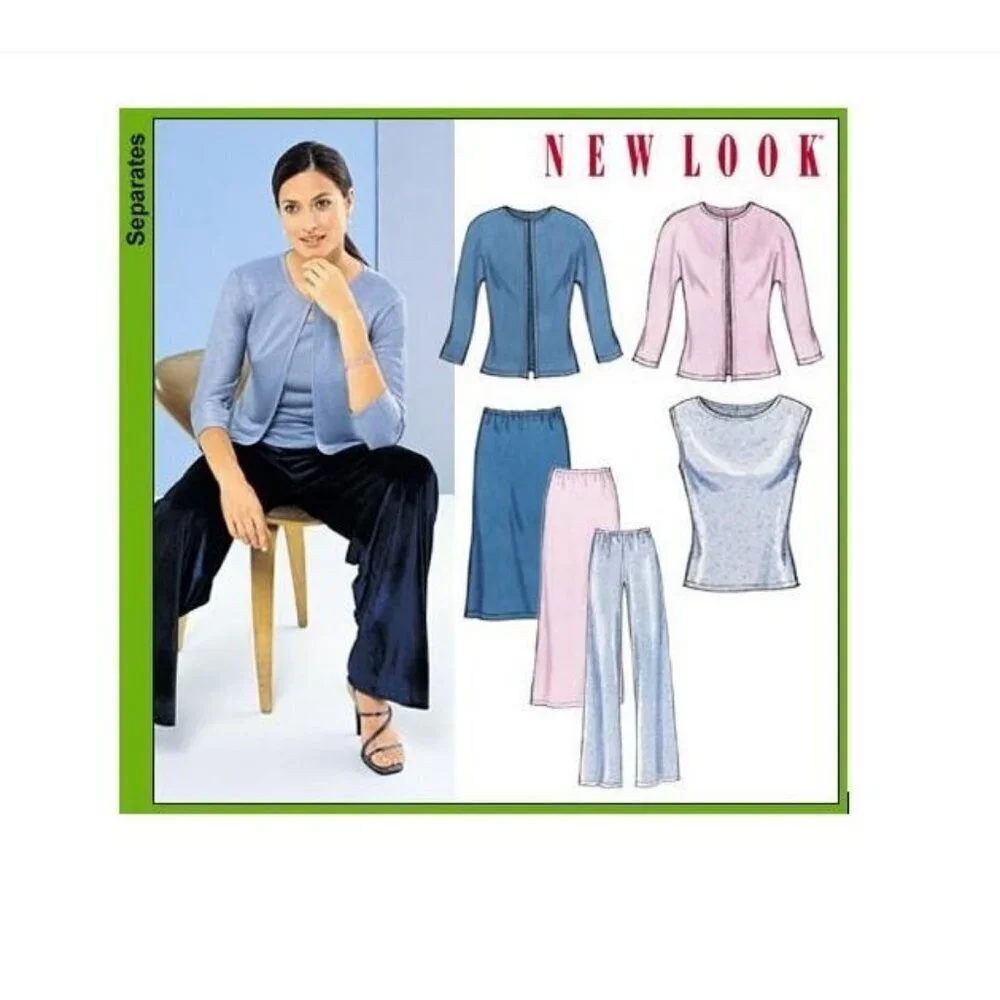 New Look Sewing Pattern 6150 Sweater Top Skirt Pants Modest Size 8-18‎